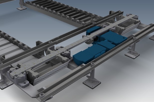 Stacja napędowa podajnika łańcuchowego